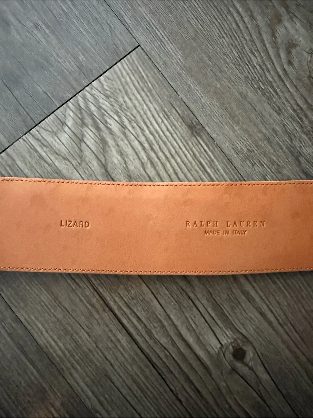 Ralph Lauren Collection Genuine Lizard Belt Made In Italy Size M $1095 MSRP Rare